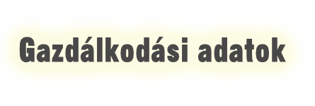 Gazdálkodási adatok